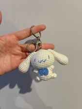 Hello Kitty Handmade Crochet Keychain Cinnamon roll Keychain Cute Gift Charm