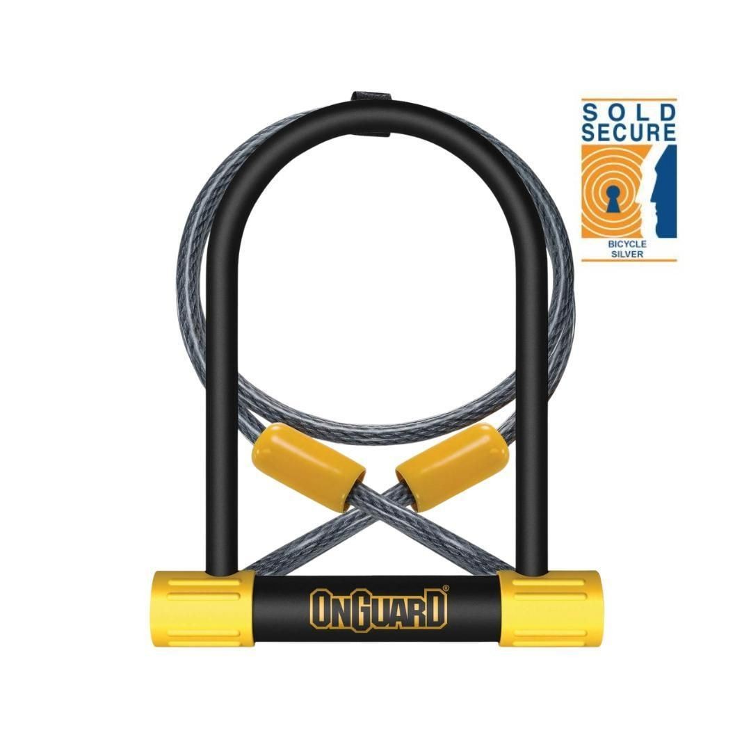 Onguard Black Bulldog Dt U-Lock With Cable - Silver Sold Secure Rating Size 4 - Image 2