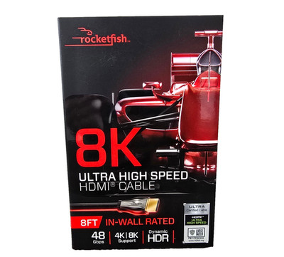 Rocketfish 8k Ultra High Speed HDMI Cable 8ft