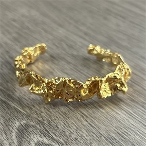 Authentic Amber Sceats Emery Bracelet, A Rachel Zoe Original, Brass 24kt Gold Plated Cuff