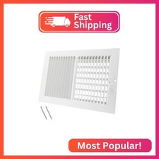 12 x 8 Inch Duct Opening Air Vent Covers for Wall or Ceiling - High Airflow 2