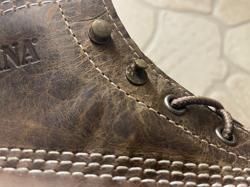 Mens 10 D 6" Moc Soft Toe Wedge Work Boot Made In The USA Leather - 第 9/12 張圖片