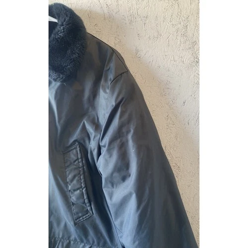 VTG Timber King Waist Flight Jacket Navy Mens Large Rare!! FREE SHIPPING image 8