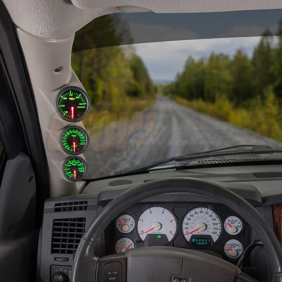 Medidores de temperatura T7 Boost EGT Trans + cápsula topo para 03-09 Dodge Ram 2500 3500 Cummins Foto 2 de 4