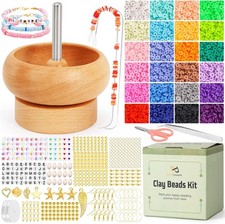 Clay Beads Kit with 4800 PCS Beads and Accessories for Jewelry Making