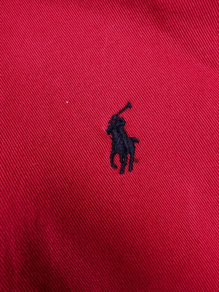 Chaqueta Polo Harrington Vintage Ralph Lauren Roja Talla Mediana Foto 3 de 4