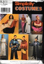 SIMPLICITY PATTERN 8311 SIZE S/M/L ADULT 6 POPULAR COSTUMES