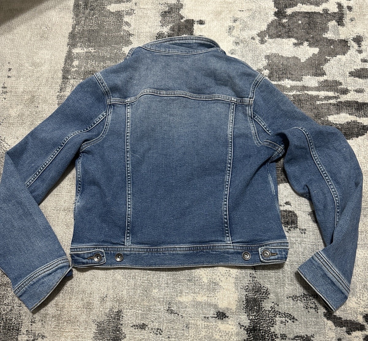 Splendid Womens Denim Button Down Jacket Blue Siz… - image 10
