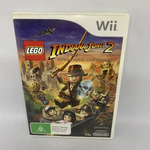 Indiana Jones 2 The Adventure Continues NINTENDO WII Complete PAL Game GOOD COND