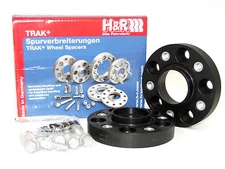 H&R 35mm DRA Bolt-On Wheel Spacers for Mercedes (5x112/66.5/14x1.5/Black)