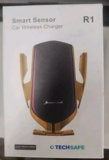 TechSafe R1 Smart Sensor Car Wireless Charger Mount Fast Charging New Box