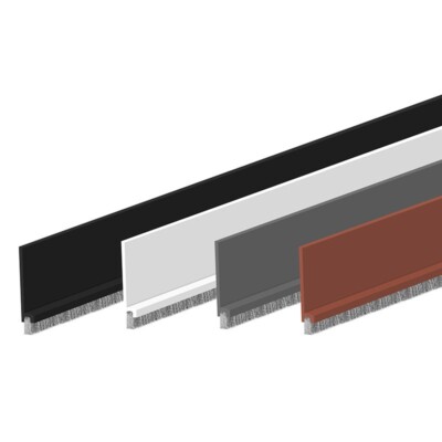 Türbodendichtung Mit Bürste Tür Dichtung Türbodendichtung Alu IBS 39 100cm M.PP Bürste Zugluftstopper Für Türen Türleiste Mit Bürste