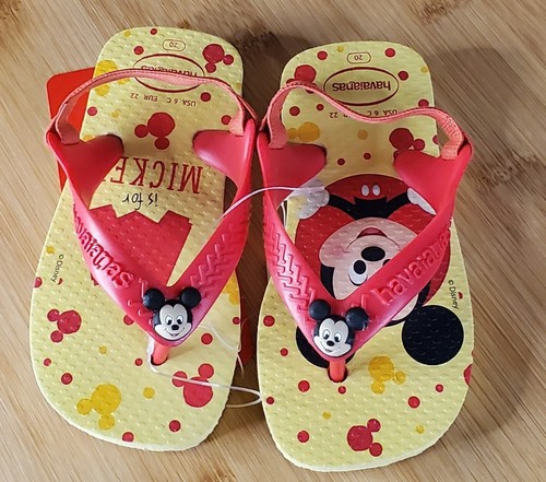 Havaianas Baby Toddler Disney Mickey Mouse Flip  Flop Sandals Size 6 C - Picture 4 of 4