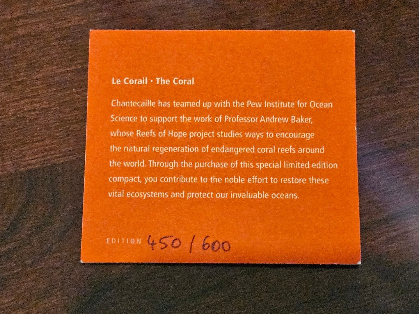 RARE LE JAY STRONGWATER CHANTECAILLE CORAL POWDER CRYSTAL ENAMEL COMPACT MIRROR