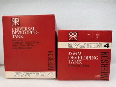 Patterson Tank System 4 Film Size 35mm 126 127 220 NOT COMPLETE Developing Tanks