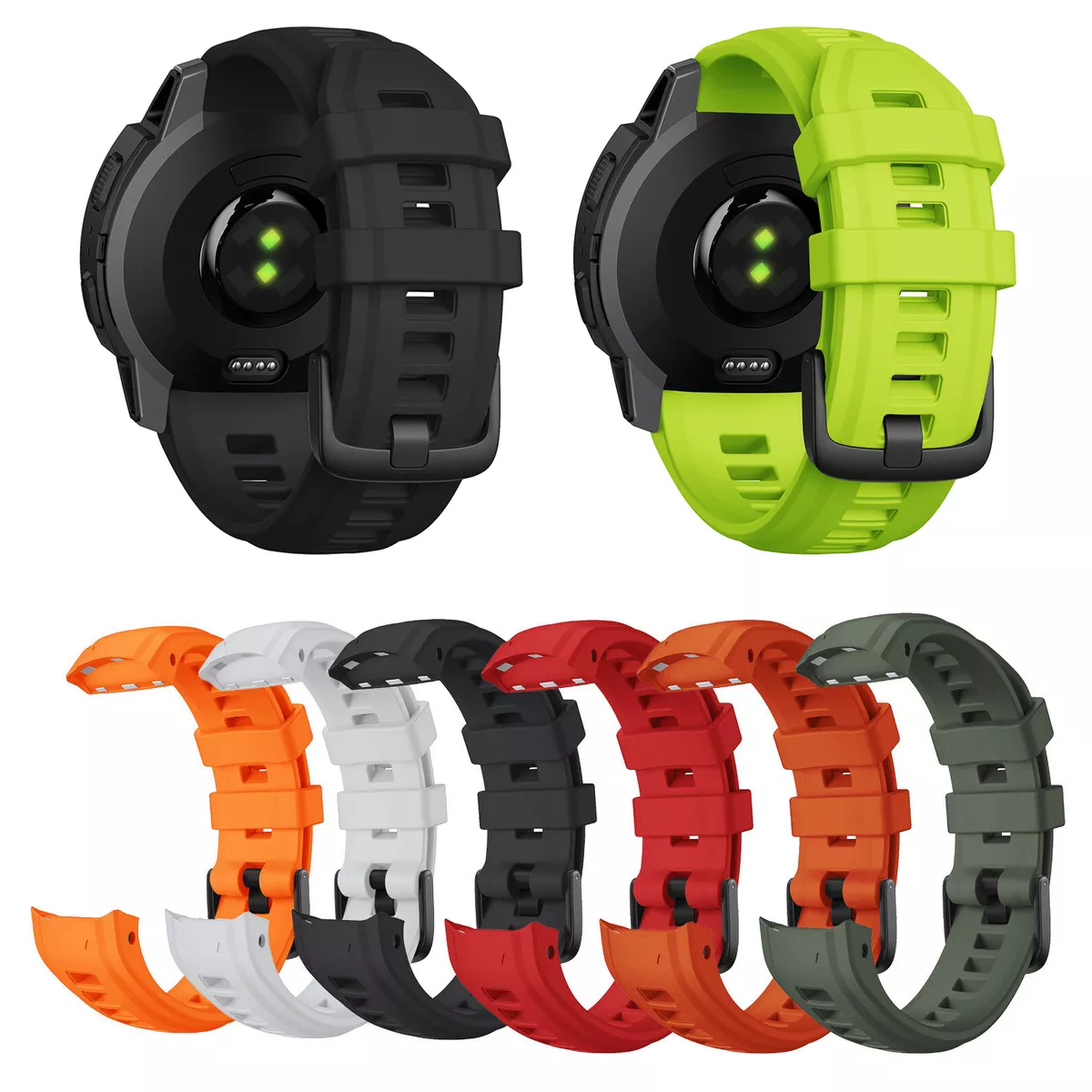 For Garmin Instinct 2/2S Strap Soft Silicone Watch Band Strap Wristband  Bracelet