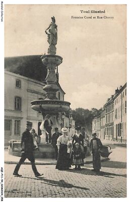 AQEP11-0890-54 - TOUL - Fontaine Curel Und Rue Chanzy
