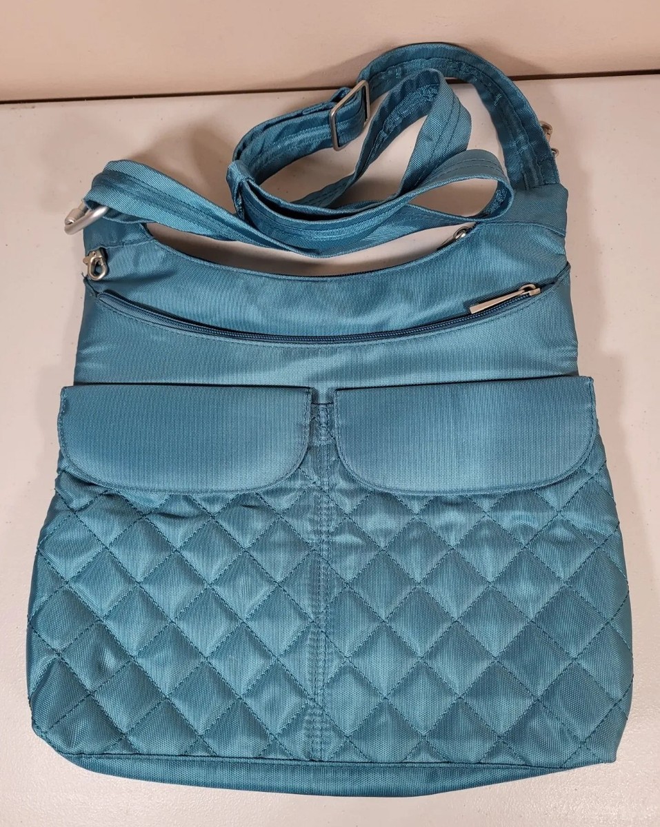 Travelon Quilted Crossbody Blue Teal Bag | eBay display picture 2