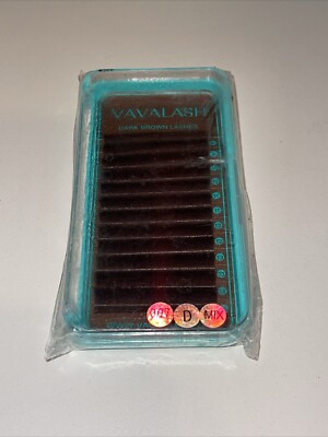 VAVALASH Colored Lash Extensions Dark Brown Eyelash Extensions 0.07 D Mix