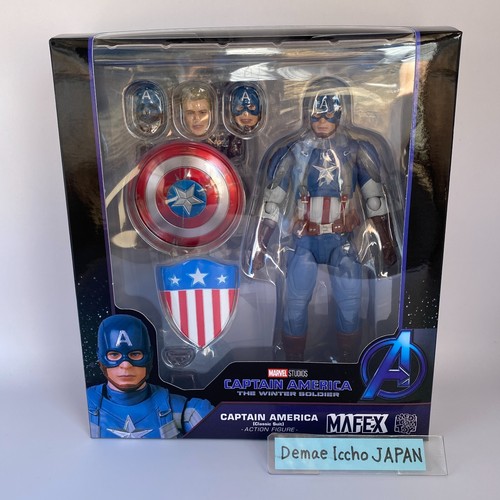 MAFEX No.220 MAFEX CAPTAIN AMERICA (Classic Suit) Medicom Toy Rare NEW Blue JP