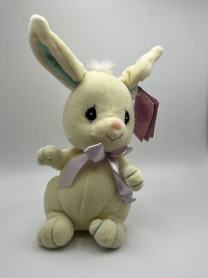 Precious Moments Tender Tails Dated 2000 Yellow Bunny Rabbit Plush 8  With Tags