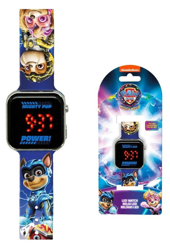 Paw Patrol Armbanduhr Kinderuhr in 2 Varianten Uhr Digital LED Watch Chase Skye - Bild 2 von 4
