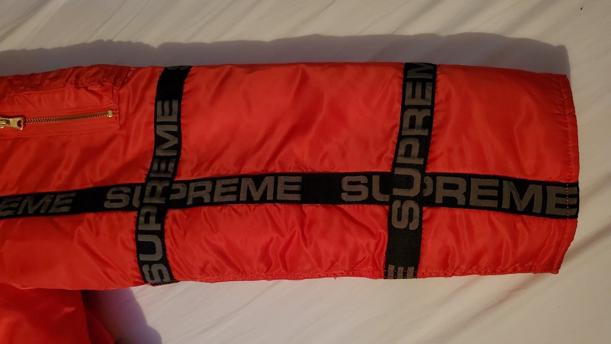 SUPREME Logo Tape N-3B Parka WINTER JACKET - Fall 2018 SUPREME Logo Tape N-3B Parka WINTER JACKET - Fall 2018