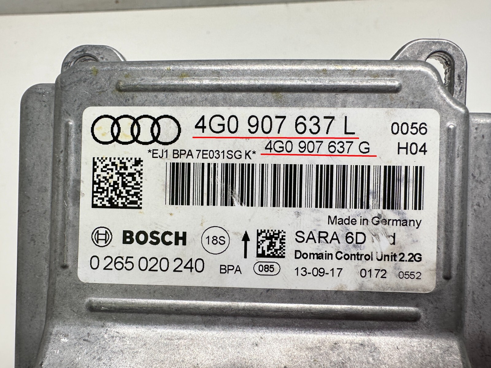 P30237 2016-2018 Audi S8 YAW Rate Module Lamborghini Huracan Module SEE PICTURES