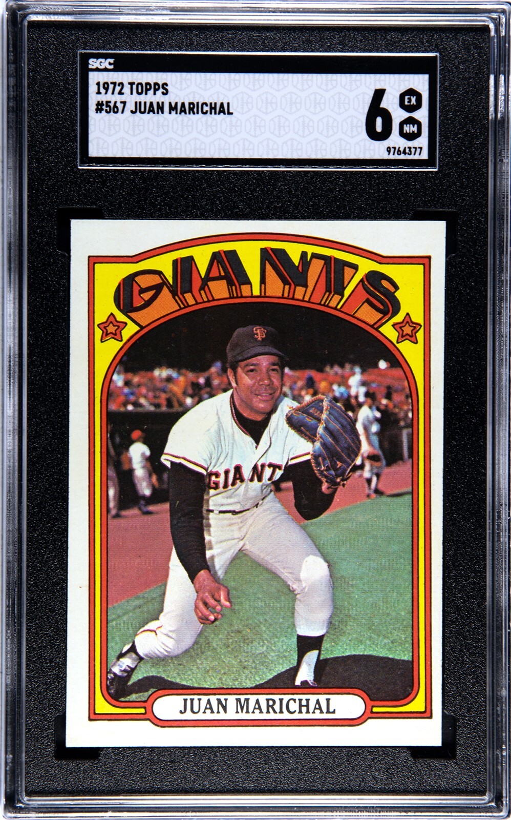 1972 Topps #567 JUAN MARICHAL S.F. Giants GRADED SGC 6