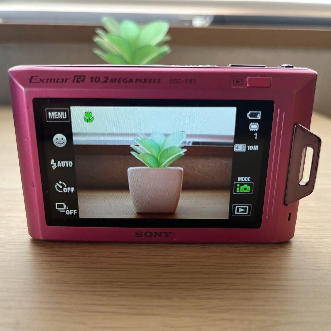 Sony Cyber-Shot DSC-TX1 Digital Camera 4x Zoom 12.1MP PINK Sony Cyber-Shot DSC-TX1 Digital Camera 4x Zoom 12.1MP PINK