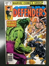 Defenders #84 (Marvel, 1980) 1st Battle Namor vs Black Panther Rich Buckler FN