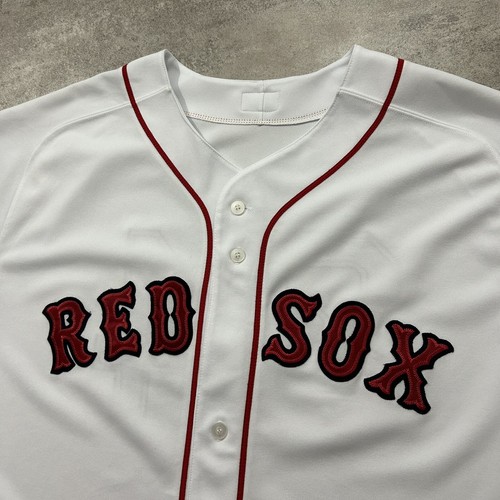 VTG 00s MLB BOSTON RED SOX DAVID ORTIZ MAJESTIC AUTHENTIC JERSEY SIZE 52 WHITE - Picture 4 of 7