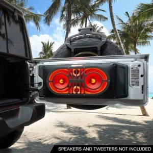 DS18 JMID JEEP WRANGLER JK JKU JL 2007-2019 TAILGATE LOUD SPEAKER ENCLOSURE RGB