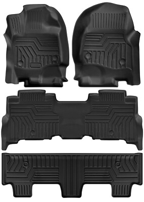 FOR 2018-2023 FORD EXPEDITION & MAX 18-21 LINCOLN NAVIGATOR 4X FLOOR MATS LINER