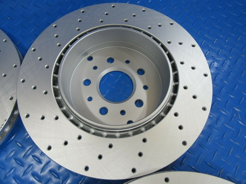 Maserati GranTurismo Gt front rear brake rotors drilled PREMIUM QUALITY #6740