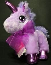 NEW DanDee Purple Unicorn Plush Stuffed Animal Toy 8" NWT Walmart