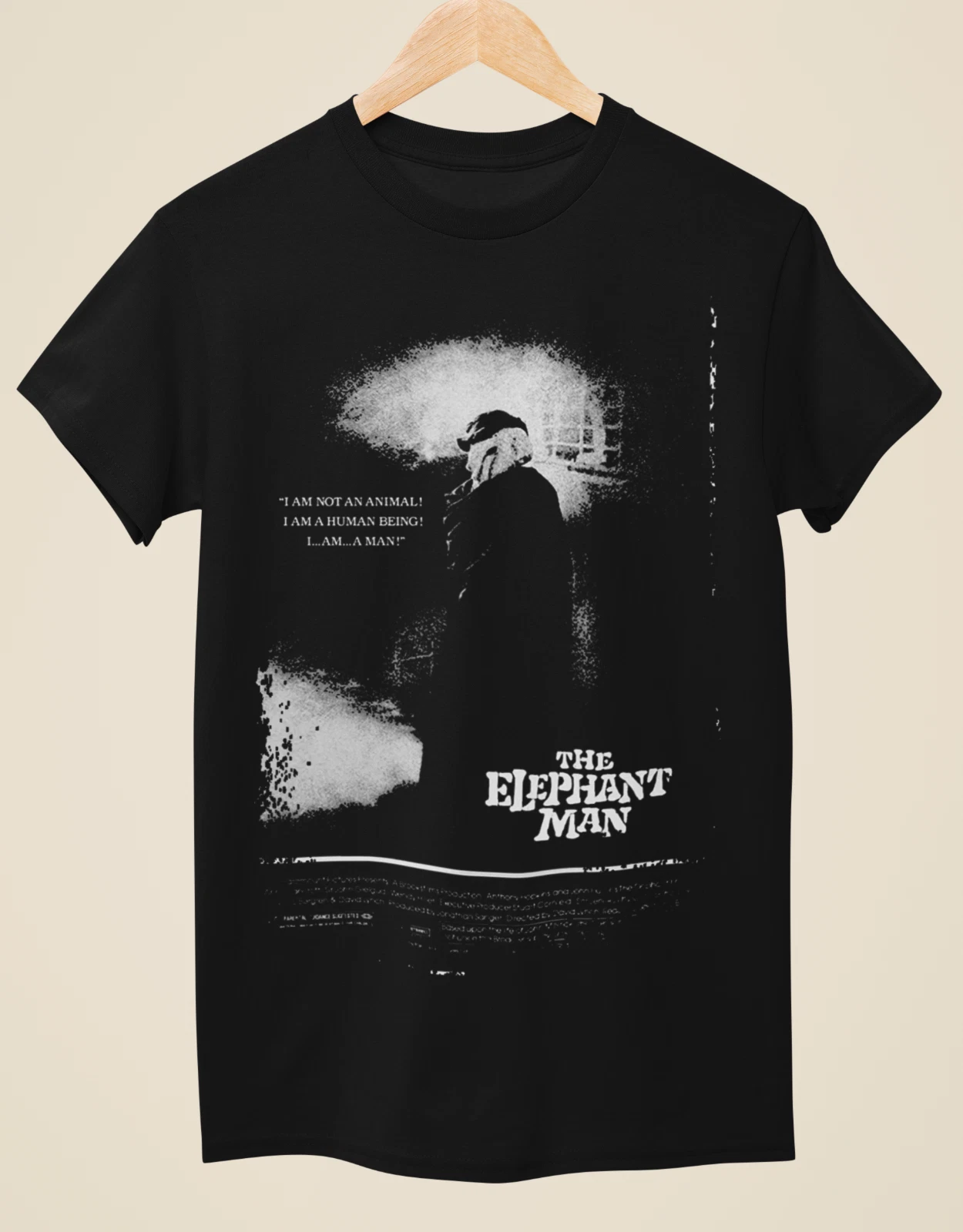 The Elephant Man - Movie Poster Inspired Unisex Black T-Shirt