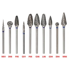 Dental Carbide Tungsten Steel Polishing Drills Acrylic Carbide Burs