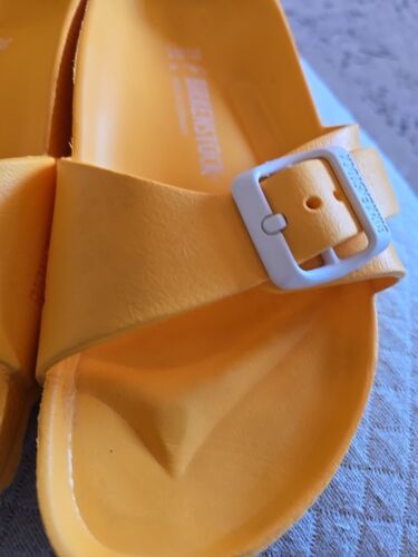 Birkenstock Madrid Essentials Eva Slip-On Sandals Yellow Size 39 8.5