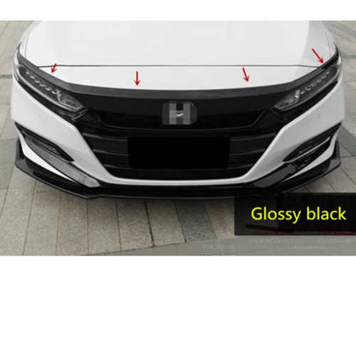 Marco de cubierta de rejilla tapa capó delantero negro brillante para Honda Accord 2018-2020 3x - Imagen 11 de 12