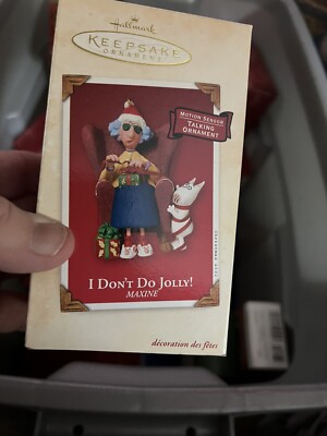 2002 Hallmark Keepsake Ornament Maxine ''I Don't Do Jolly'' Motion Sensored