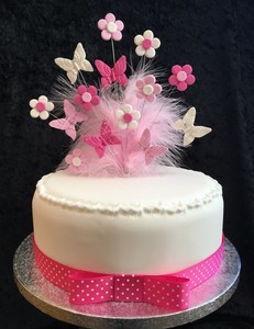 Home Garden Greeting Cards Party Supply Smilesbysmaha Com 1 Metre Of Cake Ribbon Bow Butterflies Flowers Cake Topper With Feathers