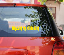 Iron Maiden Logo Vinyl Sticker Decal Heavy Metal Band Car Bumper Judas Priest