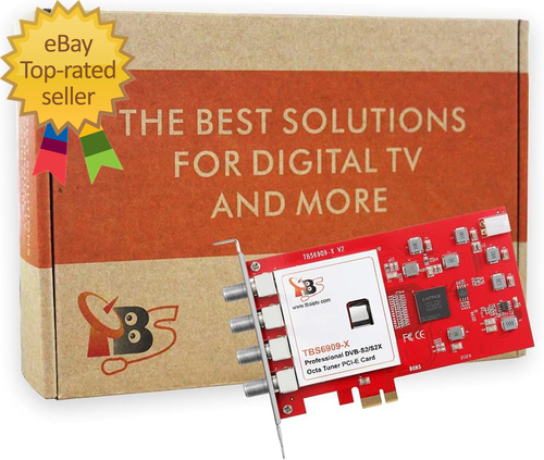 6909X DVB-S/ S2/ S2X 8 Tuner PCI Express Digital Satellite TV Card for Live TV - Afbeelding 5 van 5