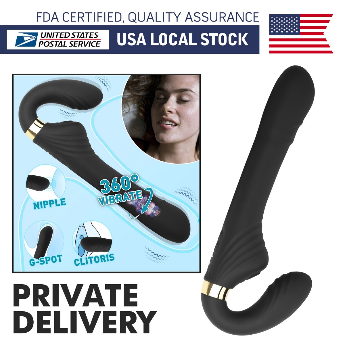 Black Realistic Thrusting Dildo Vibrator G-Spot Rotating Masturbation Sex  Toy | eBay