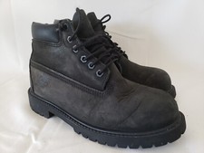 UPC 657603157961 product image for Timberland Youth 6 Inch Classic Black Suede Leather Boots Size 1.5 Black (10710) | upcitemdb.com
