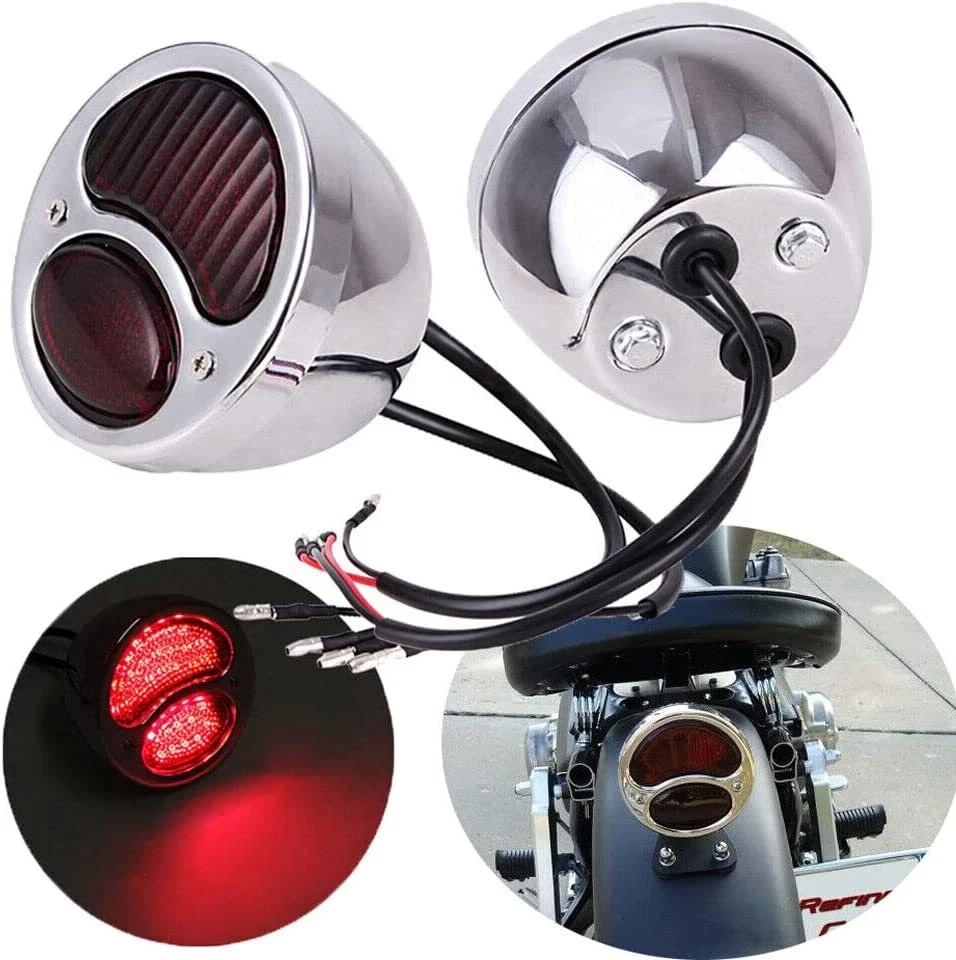 For Ford Stop Tail Light Steel Model A Duolamp Taillight 1928-1931 1929 1930 - Image 2 of 4