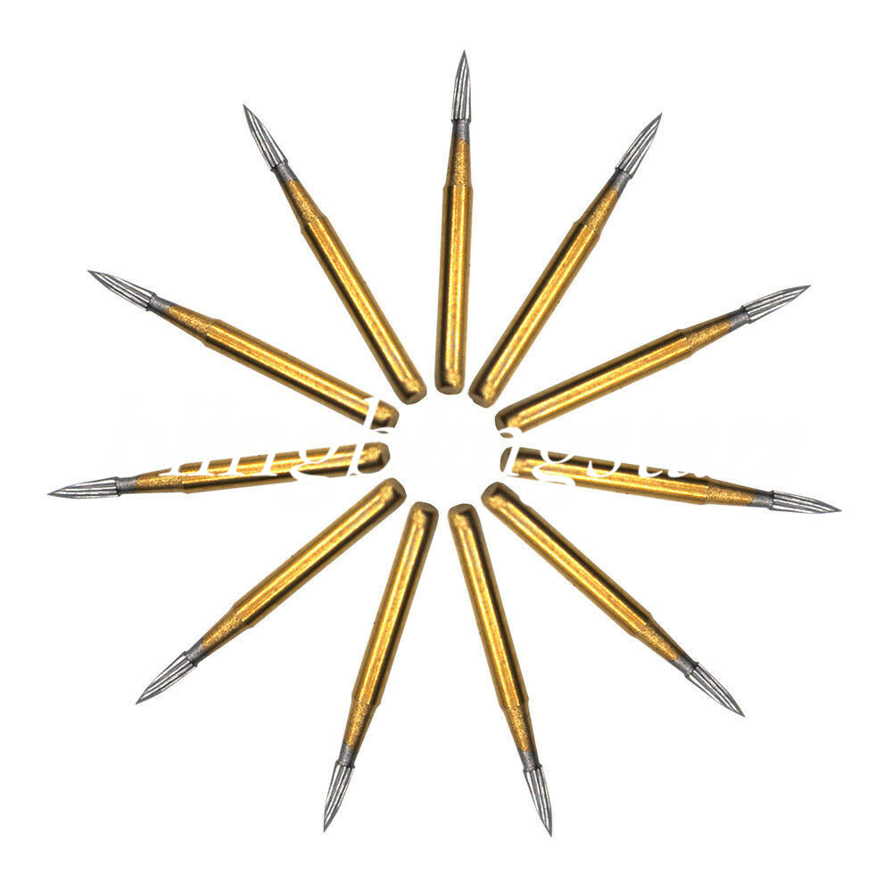 10 Pcs/Box Dental Carbide Bur Tungsten Trimming Finishing Titanium