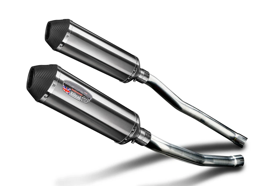 Kawasaki ZX-14 Ninja 2008-2011 Slip On 13.5" XOval Stainless Exhaust Muffler Kit Foto 2 de 4