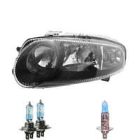 Halogen Scheinwerfer Links H7/H1/H7 Schwarz FüR Alfa Romeo 147 Inklusive Lampen